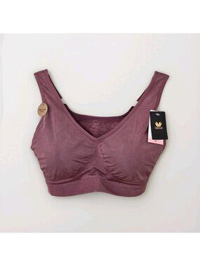 Wacoal Smooth Bralette 40 Muave Pullover Removable Cup Pads Stretch